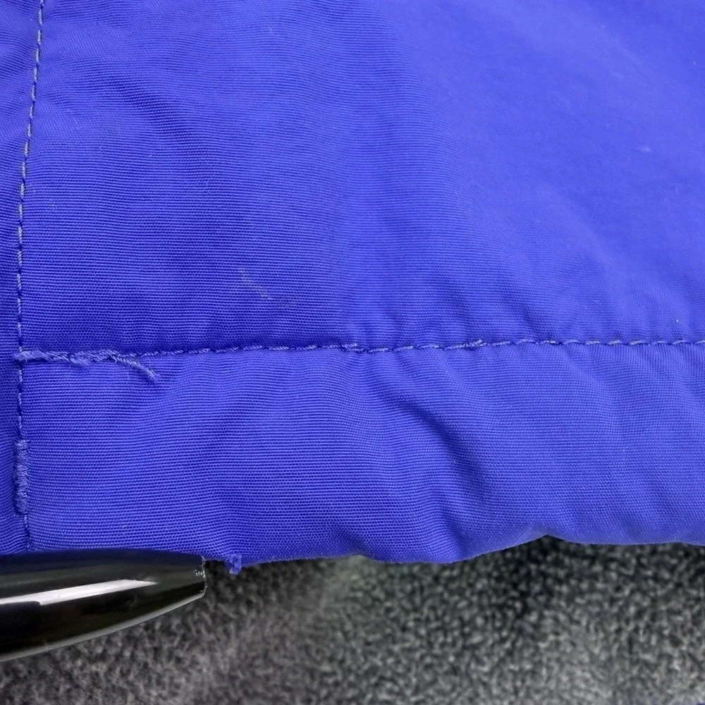 Vintage L.L. Bean‎ Men's Wind Rain Hiking Vest Size L Blue Fleece lined Full Zip